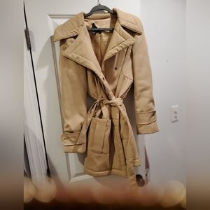 Tan Etcetera Trench Coat small\medium OBO